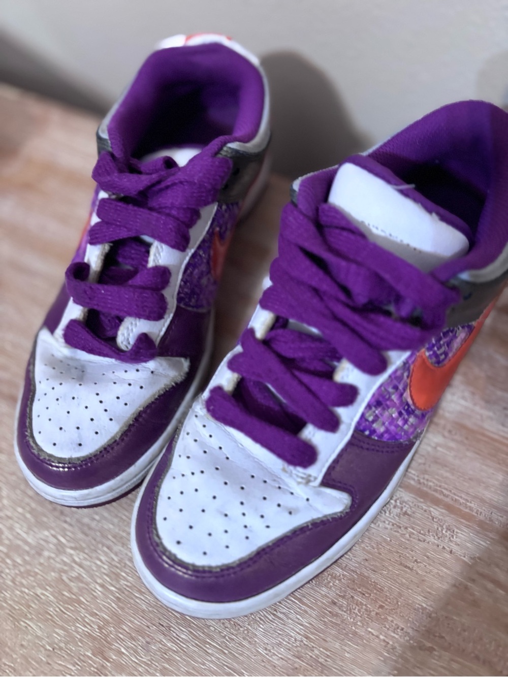 2011 Nike Dunk Low 6.0 court purple and silver - Picture 2 of 5